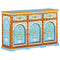 L' Orientaliste -  Hand Painted Sideboard 120x35x76 cm Solid Mango Wood